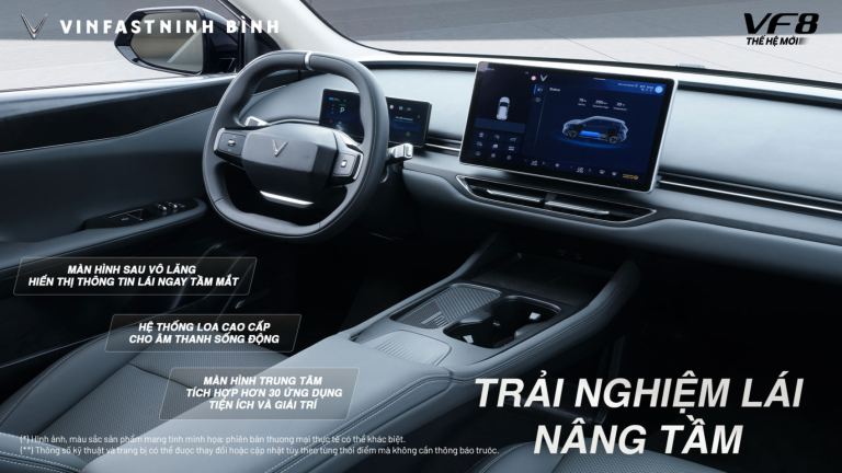 CẬN CẢNH CHI TIẾT VF 8 THẾ HỆ MỚI – THAY ĐỔI TOÀN DIỆN CHO TRẢI NGHIỆM TOÀN NĂNG