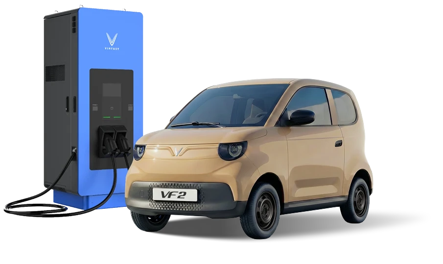 Mạng lưới trạm sạc V-Green phủ khắp các tỉnh thành giúp rút ngắn thời gian nạp pin cho những chuyến hành trình dài.